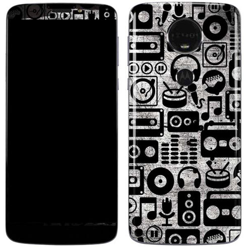 Music Pattern Moto E5 Plus Skin