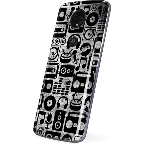 Music Pattern Moto E5 Plus Skin