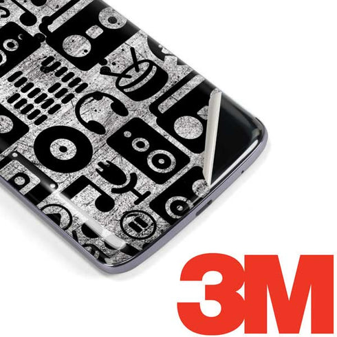 Music Pattern Moto E5 Plus Skin