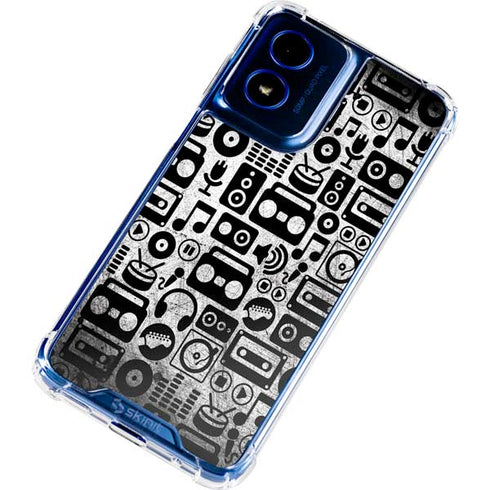 Music Pattern Moto G Play 4G (2024) Clear Case