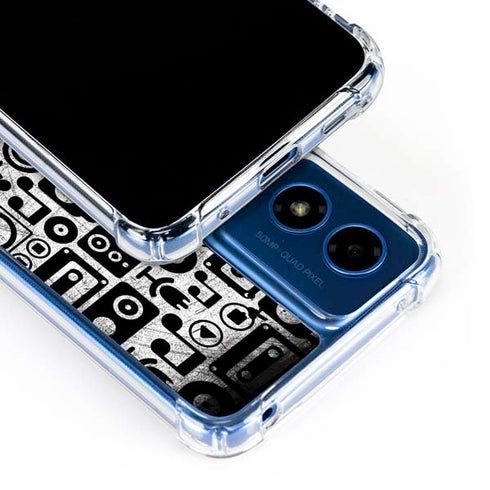 Music Pattern Moto G Play 4G (2024) Clear Case