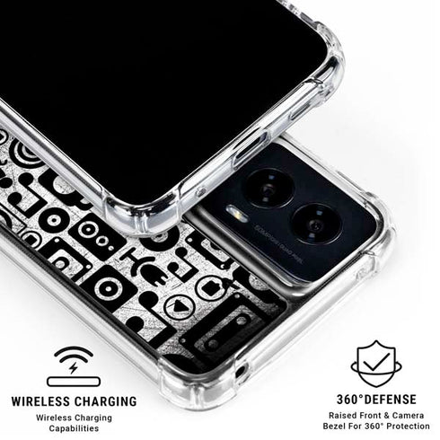 Music Pattern Moto G Power 5G (2024) Clear Case