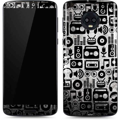 Music Pattern Moto G6 Skin
