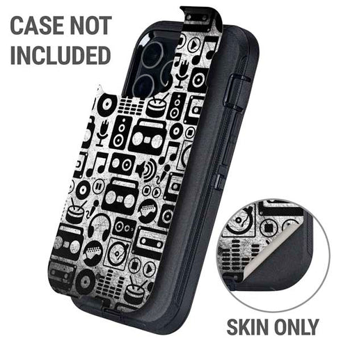 Music Pattern Otterbox Defender iPhone Skin