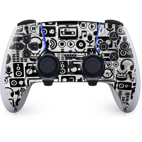 Music Pattern PS5 DualSense Edge Pro Controller Skin
