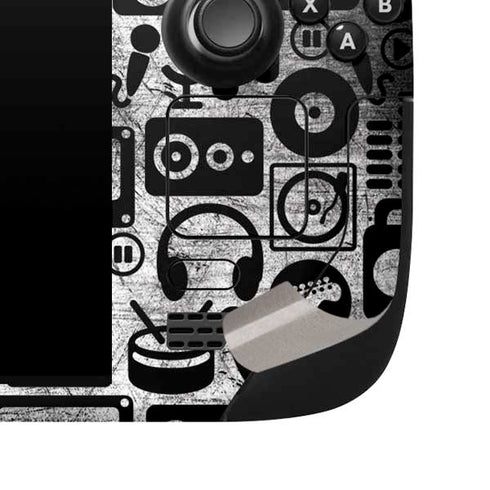 Music Pattern Steam Deck Handheld Gaming Computer Skin