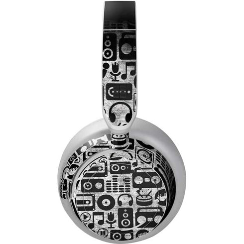 Music Pattern Surface Headphones Skin