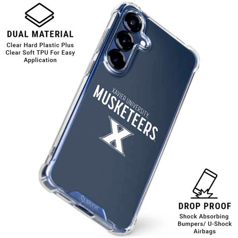 Xavier University Muskateers Galaxy S25 Plus Clear Case