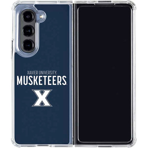 Xavier University Muskateers Galaxy Z Fold5 5G Clear Case