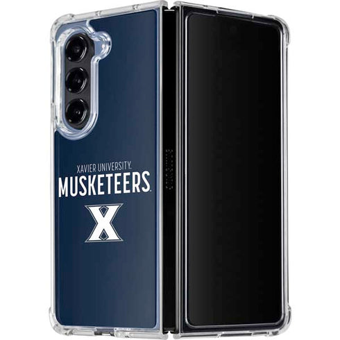 Xavier University Muskateers Galaxy Z Fold5 5G Clear Case