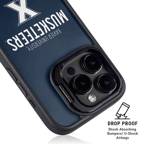 Xavier University Muskateers iPhone 14 Pro Max Kickstand Case