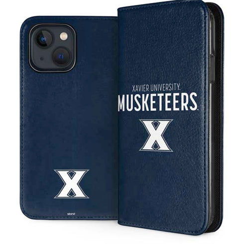 Xavier University Muskateers iPhone 15 Plus Folio Case