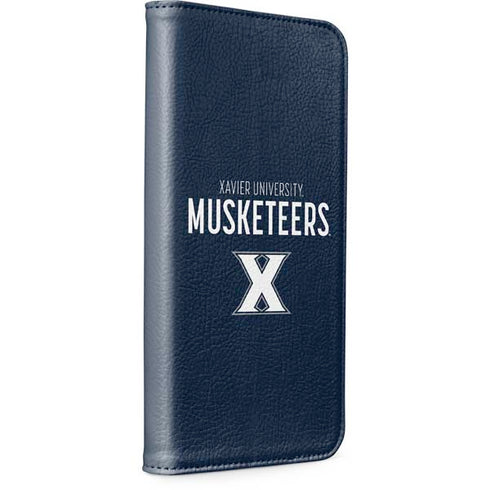 Xavier University Muskateers iPhone 15 Plus Folio Case