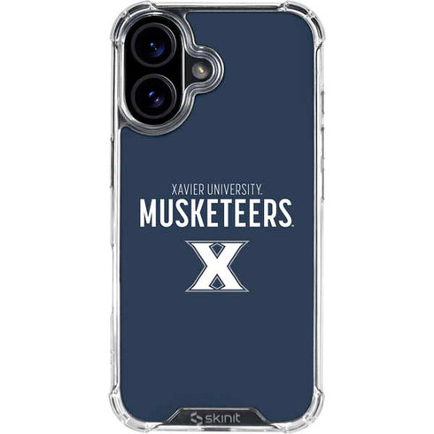 Xavier University Muskateers iPhone 16 Clear Case