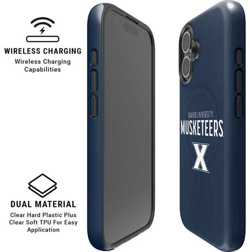 Xavier University Muskateers iPhone 16 Magsafe Impact Case