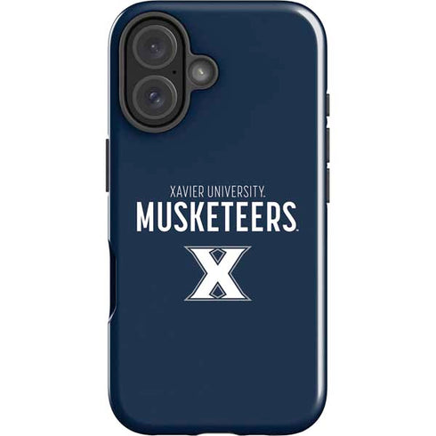 Xavier University Muskateers iPhone 16 Plus Impact Case