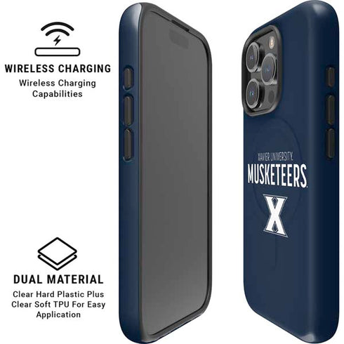 Xavier University Muskateers iPhone 16 Pro Max Magsafe Impact Case