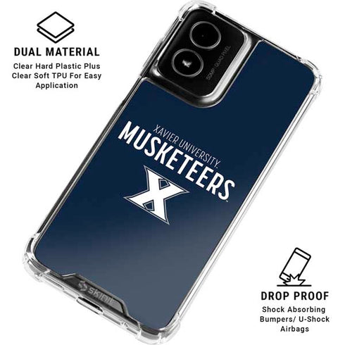 Xavier University Muskateers Moto G Power 5G (2024) Clear Case