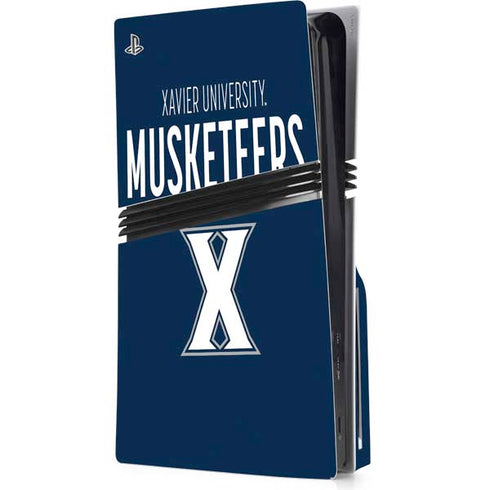 Xavier University Muskateers PS5 Pro Disk Console Skin
