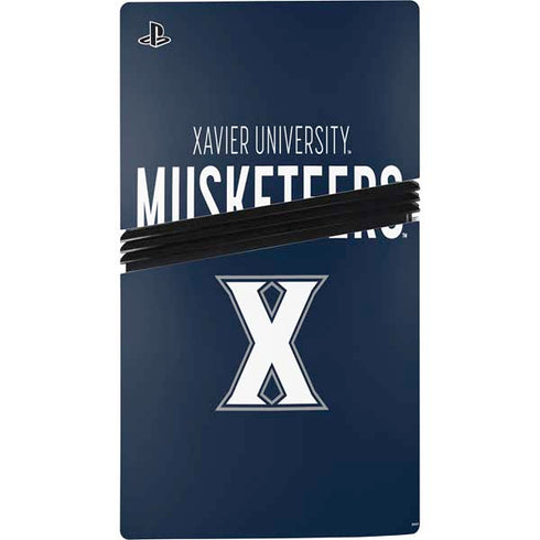 Xavier University Muskateers PS5 Pro Disk Console Skin