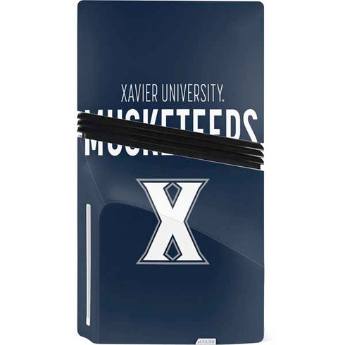 Xavier University Muskateers PS5 Pro Disk Console Skin