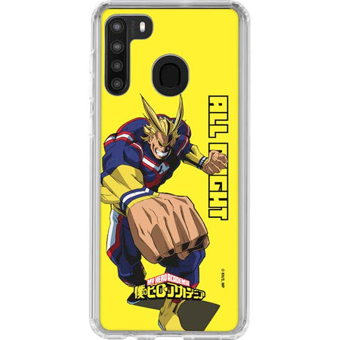 My Hero Academia All Might Season 5 Galaxy A21 Clear Case
