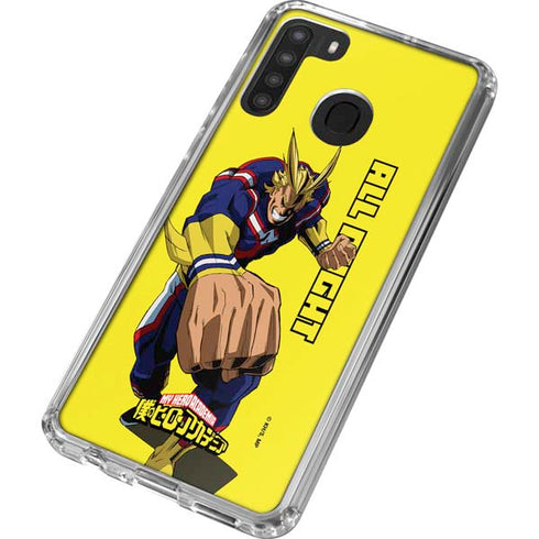 My Hero Academia All Might Season 5 Galaxy A21 Clear Case