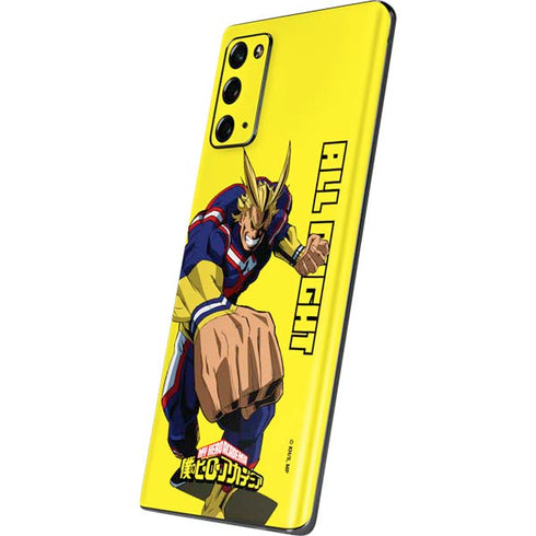 My Hero Academia All Might Season 5 Galaxy Note20 5G Skin
