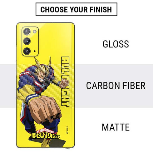 My Hero Academia All Might Season 5 Galaxy Note20 5G Skin
