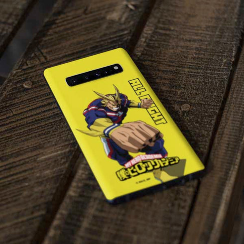 My Hero Academia All Might Season 5 Galaxy S10 Plus Skin