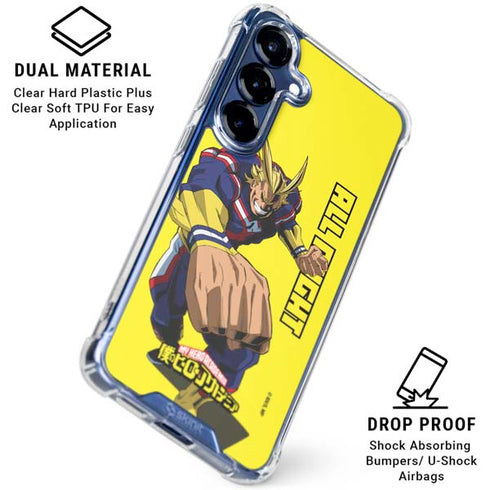 My Hero Academia All Might Season 5 Galaxy S25 Plus Clear Case