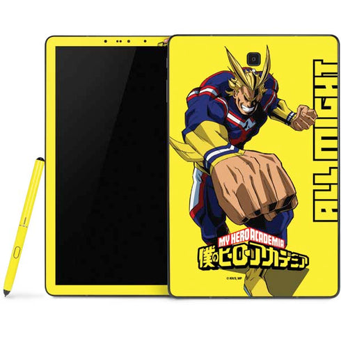 My Hero Academia All Might Season 5 Samsung Galaxy Tab Skin