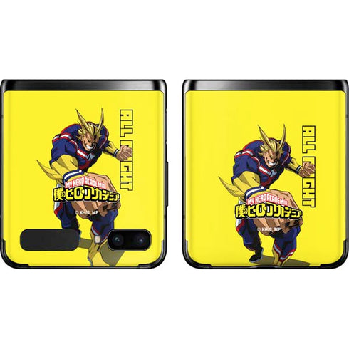 My Hero Academia All Might Season 5 Galaxy Z Flip Skin