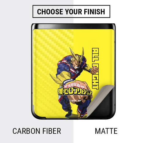 My Hero Academia All Might Season 5 Galaxy Z Flip Skin