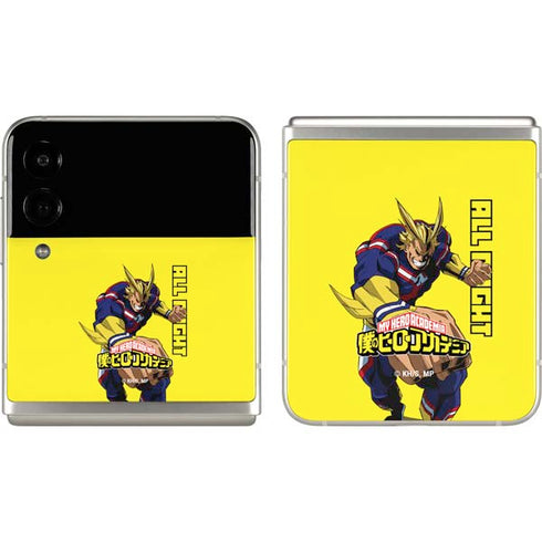 My Hero Academia All Might Season 5 Galaxy Z Flip3 5G Skin