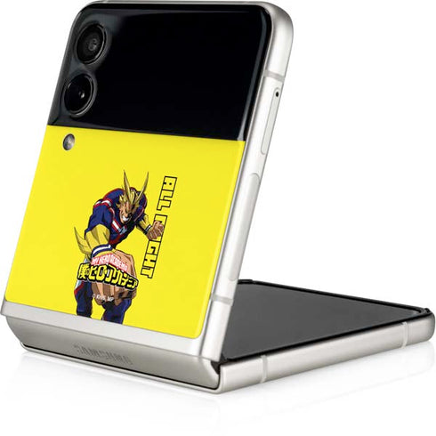 My Hero Academia All Might Season 5 Galaxy Z Flip3 5G Skin