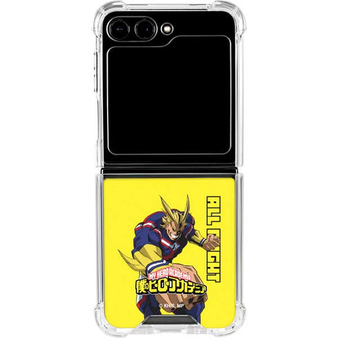 My Hero Academia All Might Season 5 Galaxy Z Flip6 Clear Case