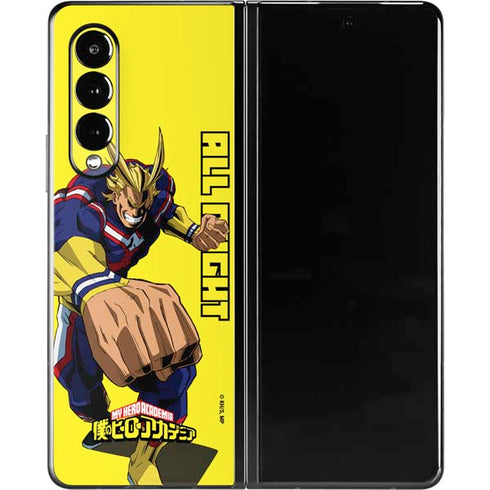 My Hero Academia All Might Season 5 Galaxy Z Fold3 5G Skin
