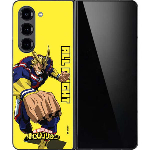 My Hero Academia All Might Season 5 Galaxy Z Fold5 5G Skin