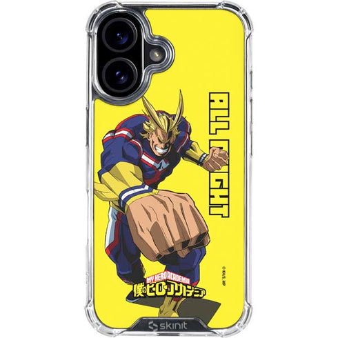 My Hero Academia All Might Season 5 iPhone 16 Plus Clear Case