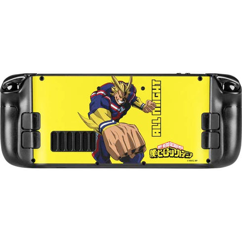 My Hero Academia All Might Season 5 Steam Deck Handheld Gaming Computer OLED Skin