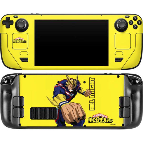 My Hero Academia All Might Season 5 Steam Deck Handheld Gaming Computer Skin