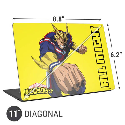 My Hero Academia All Might Season 5 Universal Laptop 11in (8.8 x 6.2in) Skin