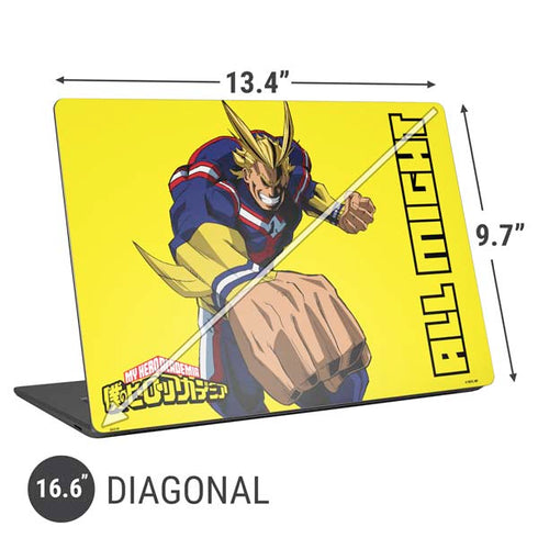 My Hero Academia All Might Season 5 Universal Laptop 16.6in (13.4 x 9.7in) Skin