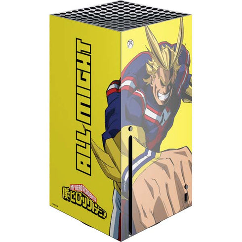 My Hero Academia All Might Season 5 Xbox Series X Console Skin