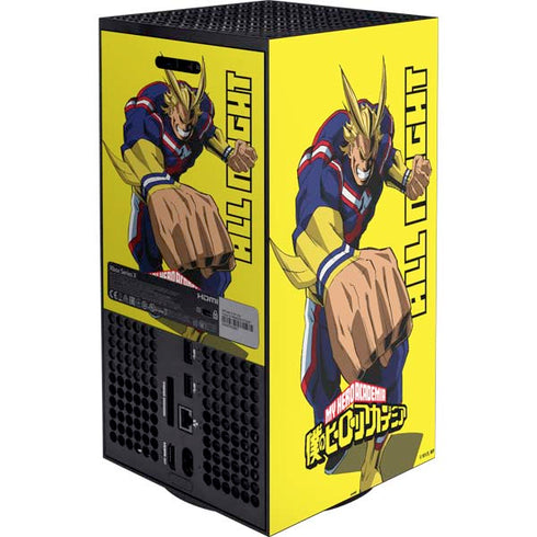 My Hero Academia All Might Season 5 XBox Series X Digital Edition Bundle Skin