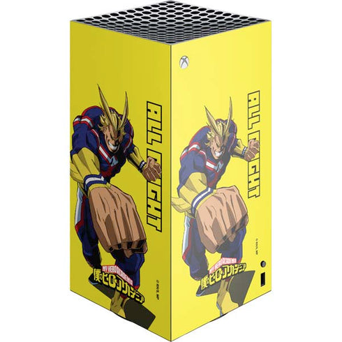 My Hero Academia All Might Season 5 XBox Series X Digital Edition Console Skin
