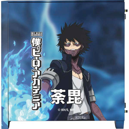 My Hero Academia Dabi Season 5 Corsair 4000D Tempered Glass Mid-Tower ATX Case Skin