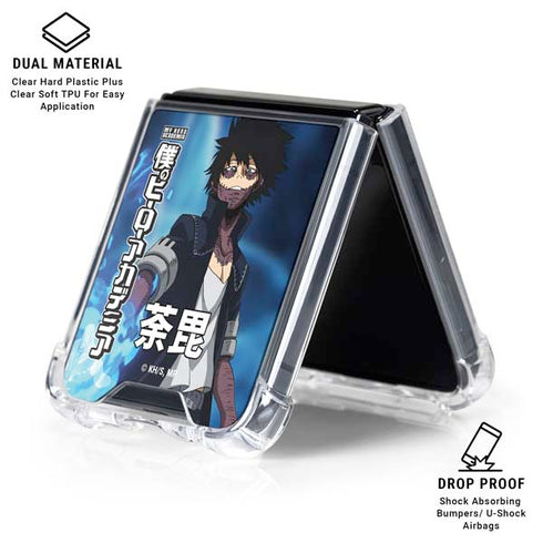 My Hero Academia Dabi Season 5 Galaxy Z Flip6 Clear Case