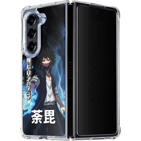 My Hero Academia Dabi Season 5 Galaxy Z Fold5 5G Clear Case